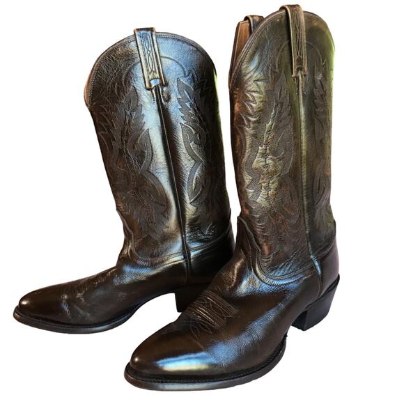Nacona Mens Dark Walnut Imperial Calf Western Boots size 10 D main image 11